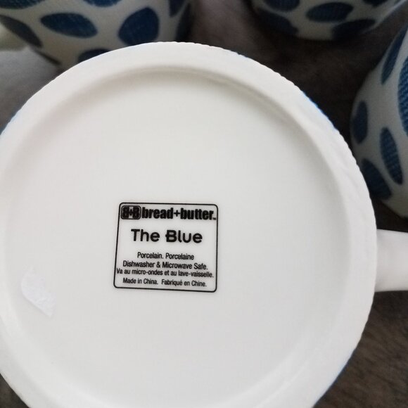 NWOT  B& B The Blue mugs (set of 4) - Picture 2 of 2